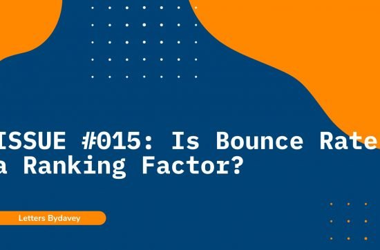 Is bounce rate a ranking factor?