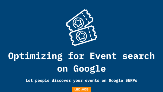 Shubham Davey shares 3 simple steps to implement event search on Google