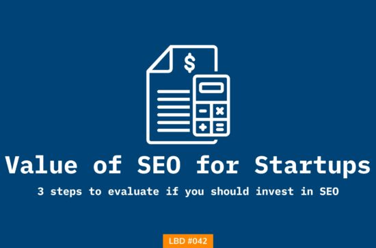 A featured image on Letters Bydavey Issue #042 teaching how to evaluate if you should invest in SEO