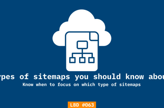 An image on shubhamdavey.com talking about types of sitemaps