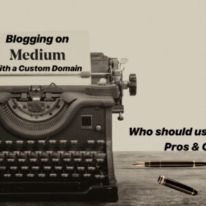 Featured image for blogging on Medium with a custom domain