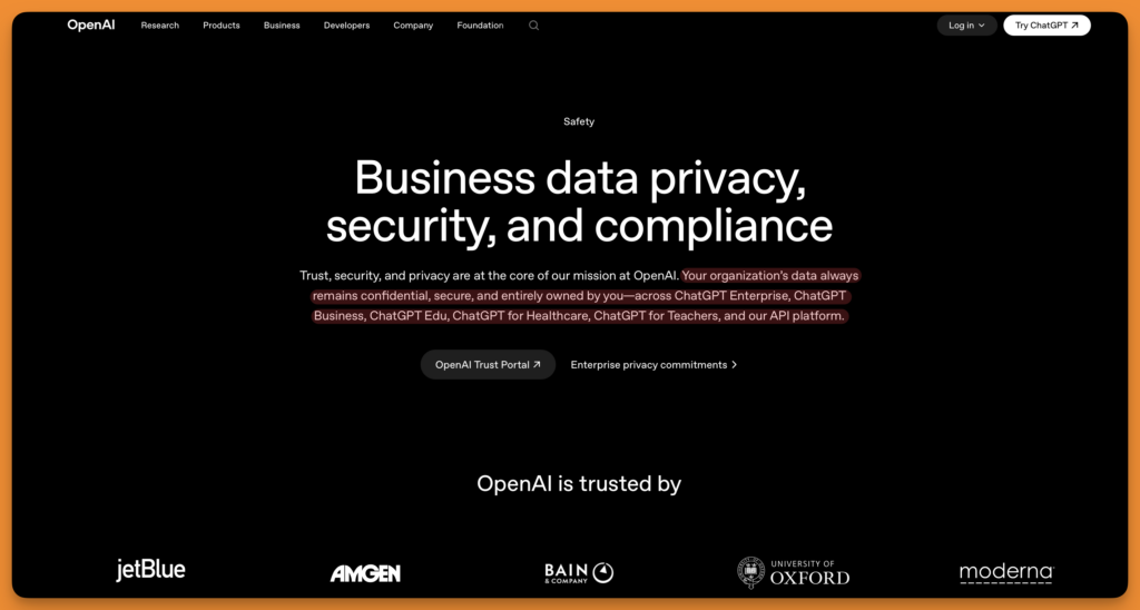 ChatGPT privacy features for various plans